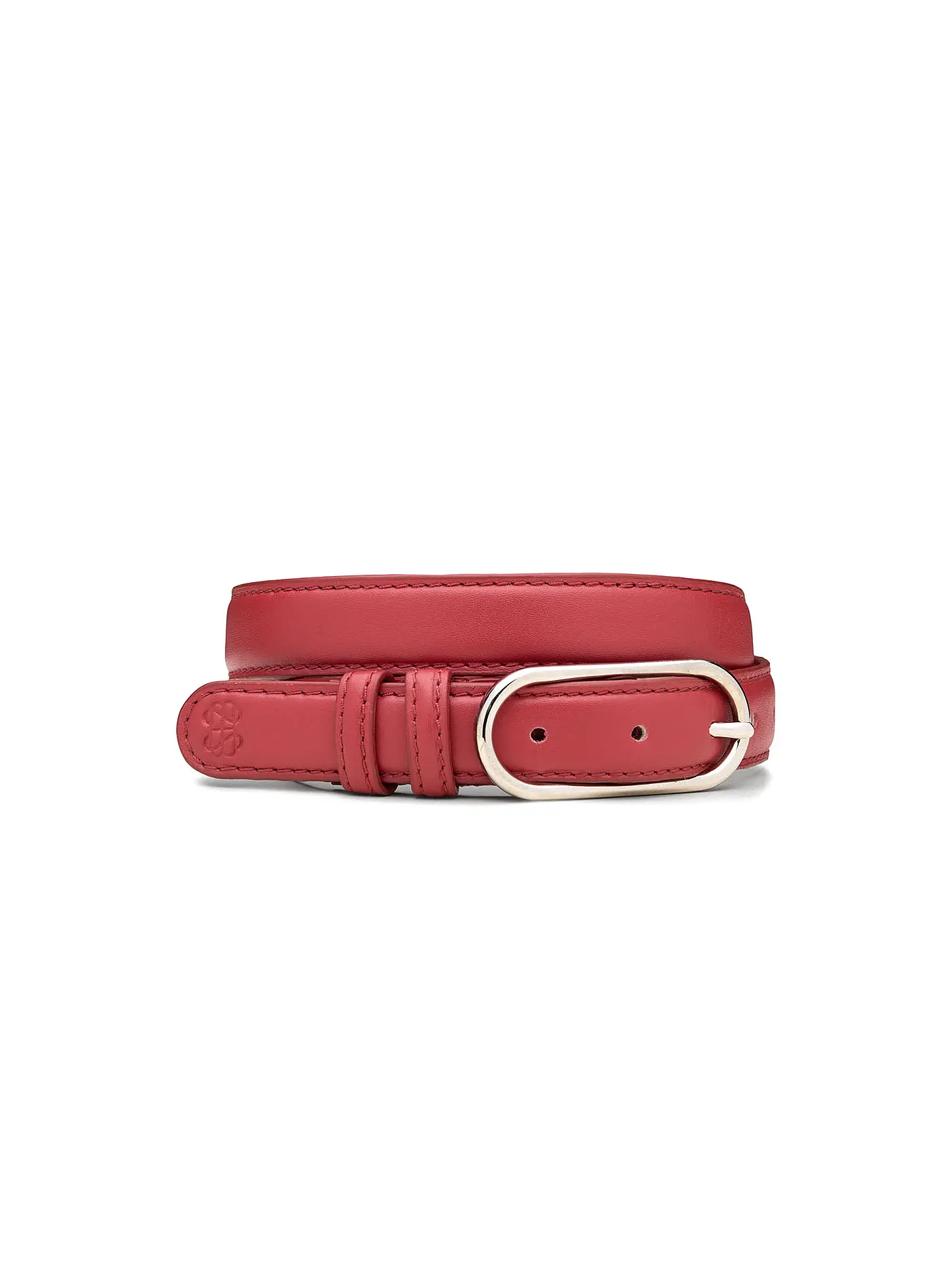 BECKSÖNDERGAARD | Ledergürtel GLOSSY NOLA LEATHER BELT Dusty Cedar Red | 